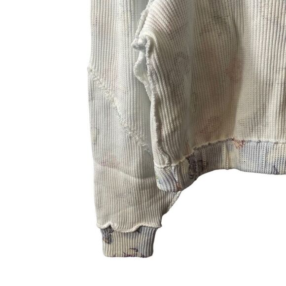 Love Shack Fancy Ciel Cropped Hoodie Aqua Reflections Butterfly Size Small NWT - Picture 13 of 15